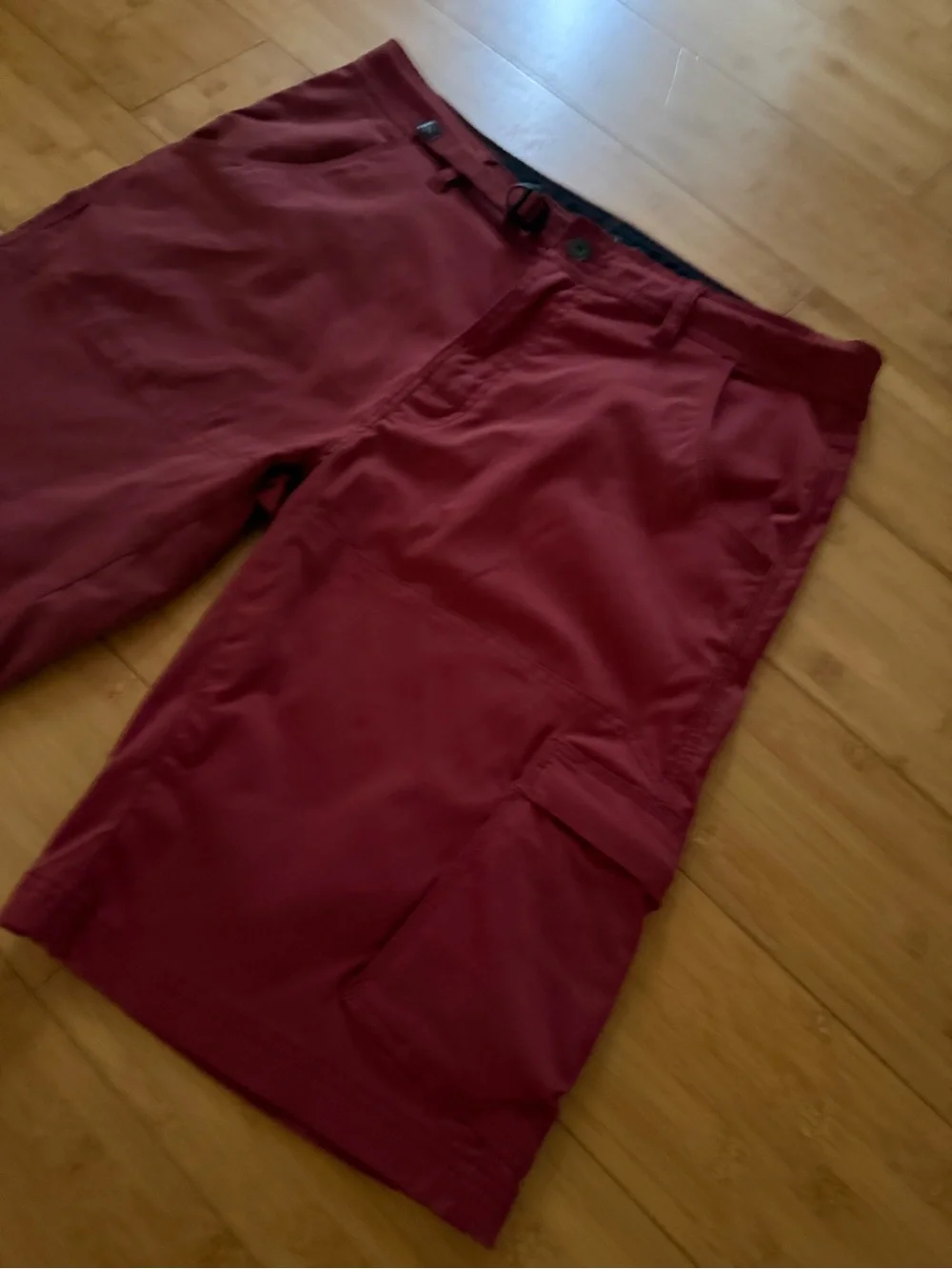 prAna Breathe Hiking Cargo Shorts Men’s Size 36 Brick-Red Casual Outdoor
